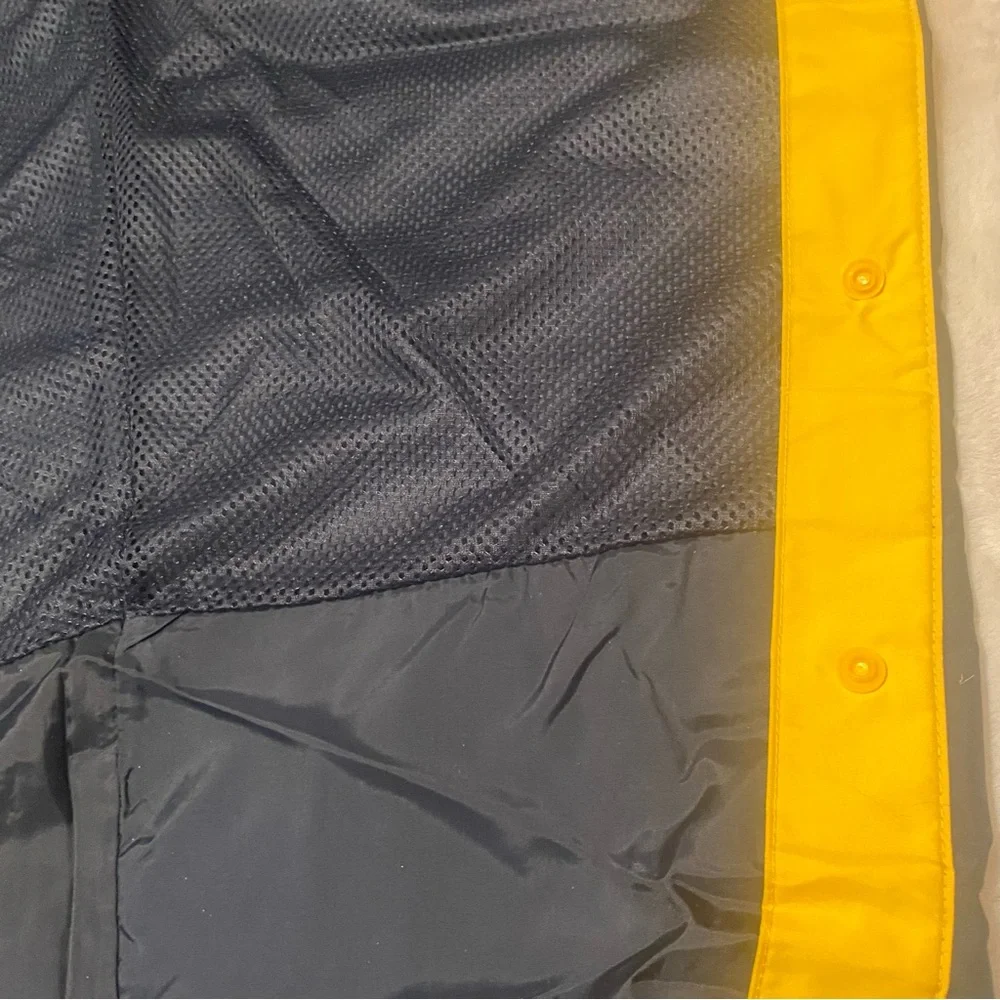 Holloway Large Tear Away Pants Lined Snap Button Nylon Blue Yellow White Mesh